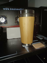 Load image into Gallery viewer, Natural Bamboo tumbler.
