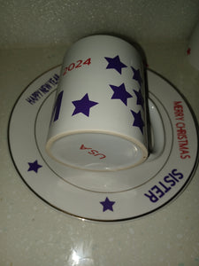 Ceremic Cups and Plate