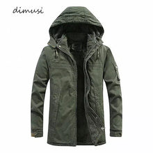 Load image into Gallery viewer, DIMUSI Winter Men&#39;s Jackets Fashion Fleece Warm Winbreaker Jackets Male Outdoor Thicken Military Thermal Hooded jackets Clothing.
