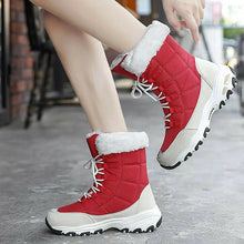 Load image into Gallery viewer, Moipheng Ankle Boots for Women Winter Shoes Keep Warm Waterproof Snow Boots Ladies Lace-up Plus Size 42 Boots Chaussures Femme.

