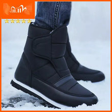 Cargar imagen en el visor de la galería, Men boots 2023 warm plush winter shoes fashion waterproof ankle boots non-slip men winter snow boots size 38 - 45.
