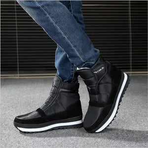 Men boots 2023 warm plush winter shoes fashion waterproof ankle boots non-slip men winter snow boots size 38 - 45.