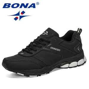BONA New Style Spring Autumn Men Running Shoes Breathable Outdoors Sports Shoes Zapatos Comfortable Athletic Male Sneakers.