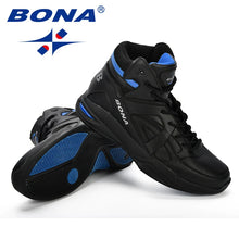 Load image into Gallery viewer, BONA Baskets Homme Men Basketball Shoes Cow Split Men Shoes Outdoor Flat High Top Sport Shoes Men Trainers Zapatillas Comfy.
