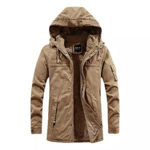 DIMUSI Winter Men's Jackets Fashion Fleece Warm Winbreaker Jackets Male Outdoor Thicken Military Thermal Hooded jackets Clothing.