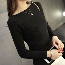 Load image into Gallery viewer, 2023 Spring Casual Long Sleeve autumn Knitted Sweater Women Pullover Sweaters Korean Style Winter Slim White Pull Knitwear 7571.

