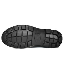 Cargar imagen en el visor de la galería, Black Warm Winter Men&#39;s Genuine Leather Ankle Boots.
