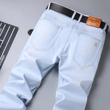Load image into Gallery viewer, Sky Blue Slim Denim Pants Male Brand Trousers
