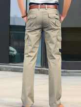 Cargar imagen en el visor de la galería, Men&#39;s  Multi-pocket Spring Summer Casual Bussiness  Cotton Cargo Pant
