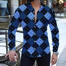 Cargar imagen en el visor de la galería, 2023 Summer Fashion New Men&#39;s Long-Sleeved Shirt Street Leisure Beach Party Letter 3D Printing Single Breasted Hawaiian Shirt.
