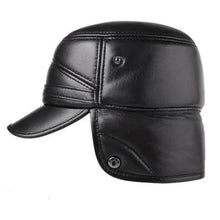Load image into Gallery viewer, Winter leather caps online

