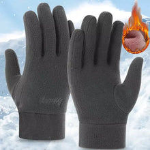 Load image into Gallery viewer, Fleece Thick Winter Gloves Solid Women Outdoor Polar Fleece Warm Cold-proof Gloves Ski Cycling Touchscreen Glove Men&#39;s Mittens.
