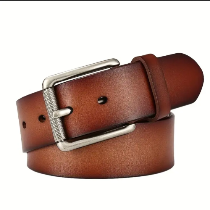 Genuine Leather Pin Buckle Belts.