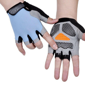 HOT Cycling Anti-slip Anti-sweat Men Women Half Finger Gloves Breathable Anti-shock Sports Gloves Bike Bicycle Glove.