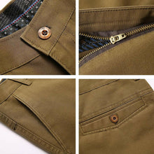 Cargar imagen en el visor de la galería, Autumn Winter Men Warm Fleece Classic Black Cotton Pants Mens Business Loose Long Trousers Quality Casual Work Pants Overalls.
