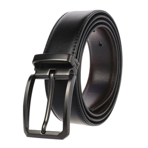 MEDYLA Genuine Leather For Men High Quality Black Buckle Jeans Belt Cowskin Casual Belts Business Belt Cowboy Waistband 3.5cm.