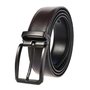 MEDYLA Genuine Leather For Men High Quality Black Buckle Jeans Belt Cowskin Casual Belts Business Belt Cowboy Waistband 3.5cm.