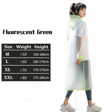 Cargar imagen en el visor de la galería, Man Raincoat Transparent Waterproof Ladies Rain Coat Women Windproof Single-person Rainwear Impermeable Environmental Travel.
