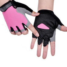 Cargar imagen en el visor de la galería, HOT Cycling Anti-slip Anti-sweat Men Women Half Finger Gloves Breathable Anti-shock Sports Gloves Bike Bicycle Glove.
