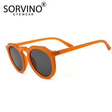 Load image into Gallery viewer, SORVINO Retro Round Cat Eye Sunglasses Women Luxury Brand 90s Designer Orange Pink Mirror Circle Cateye Sun Glasses Shades SP326.

