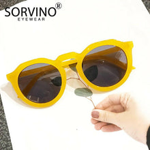 Cargar imagen en el visor de la galería, SORVINO Retro Round Cat Eye Sunglasses Women Luxury Brand 90s Designer Orange Pink Mirror Circle Cateye Sun Glasses Shades SP326.
