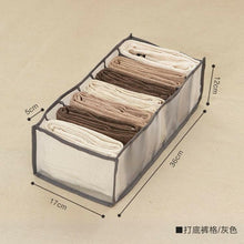 Load image into Gallery viewer, Jeans Compartment Storage Box Closet Clothes Drawer Mesh Separation Box Stacking Pants Drawer Divider Can Washed Home Organizer.
