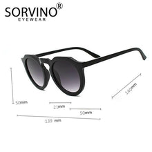 Load image into Gallery viewer, SORVINO Retro Round Cat Eye Sunglasses Women Luxury Brand 90s Designer Orange Pink Mirror Circle Cateye Sun Glasses Shades SP326.
